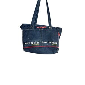 Scholastic Blue Denim Reading Tote Bag